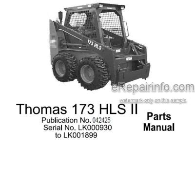 01 thomas skid steer parts list|thomas 173 skid steer parts.